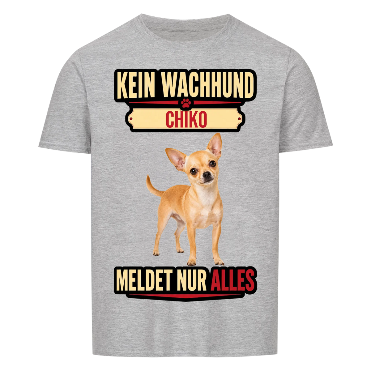 Wachhund Hunde-T-Shirt personalisiert – Farbvariante
