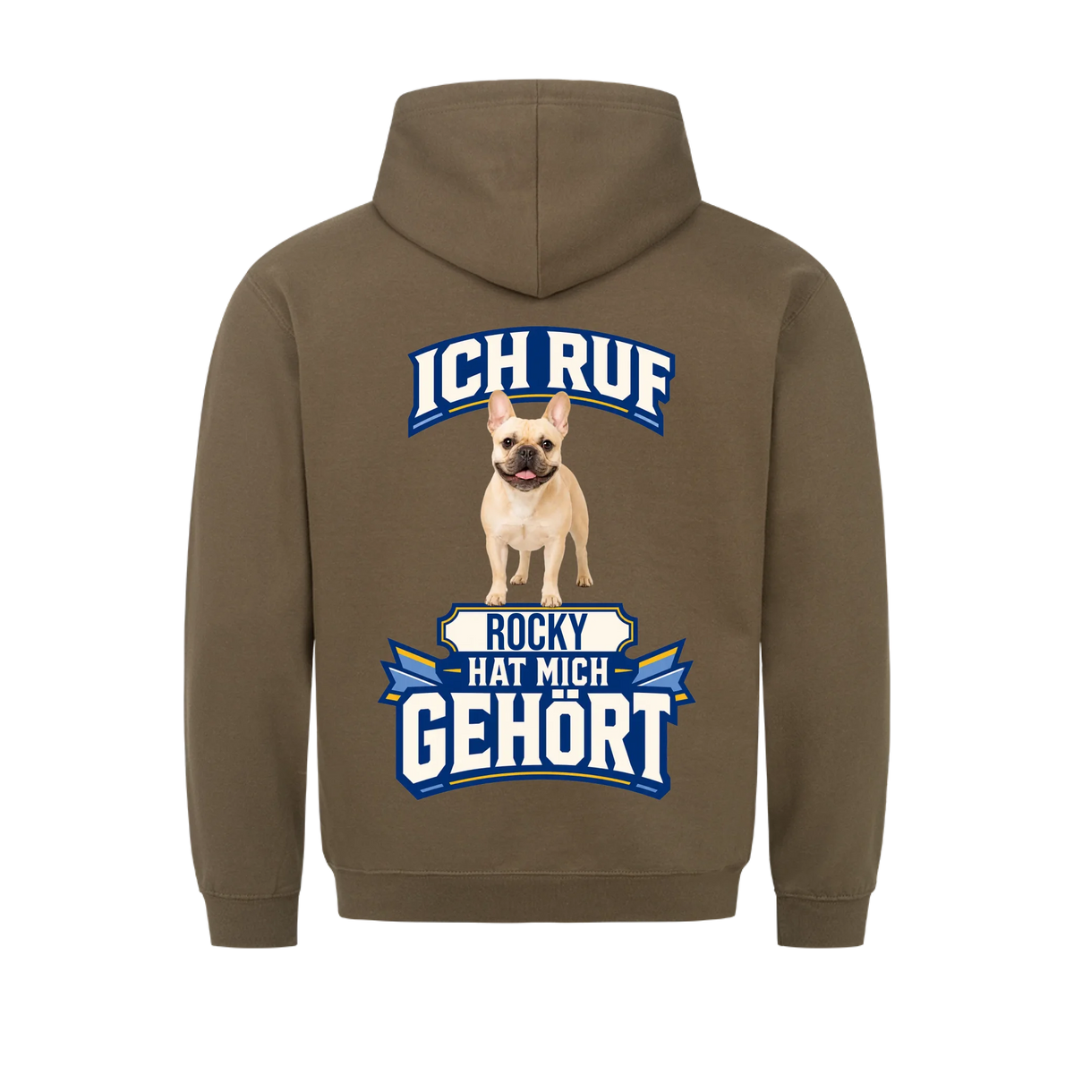 Ich ruf Hunde-Hoodie personalisiert – Farbvariante