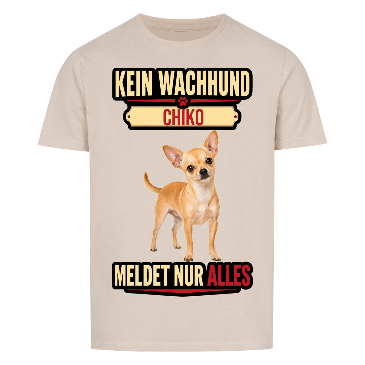 Wachhund Hunde-T-Shirt personalisiert – Farbvariante