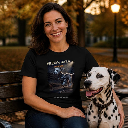 Prison Bark T-Shirt getragen – mit Foto und Name deines Hundes | Lil Snouts