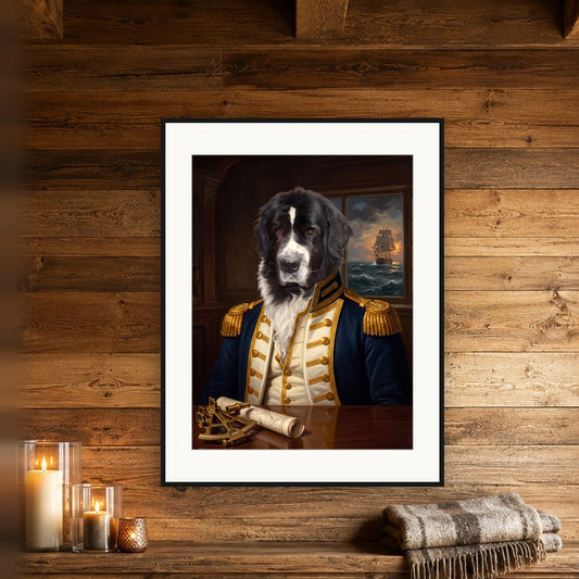 Poster und Leinwand Kartenbild Marine Captain